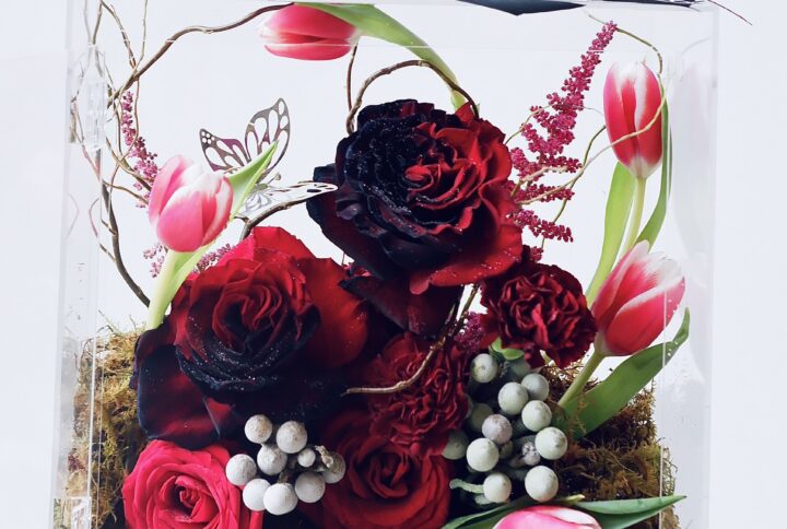 Hộp hoa Valentine